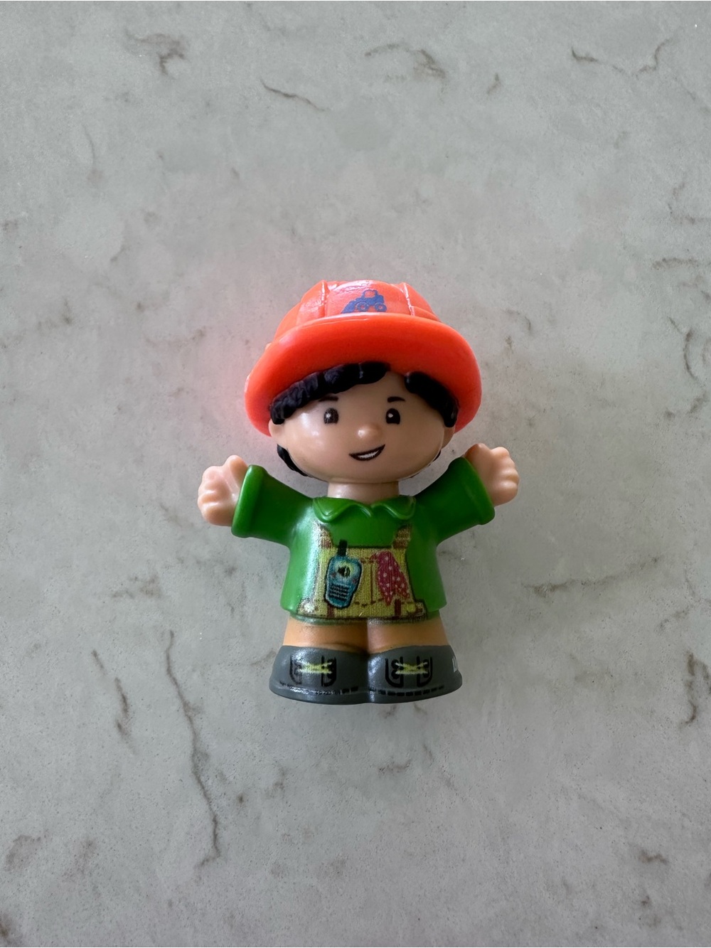 Fisher Price Little People 2016 Man Construction Worker Bulldozer Driver Toy